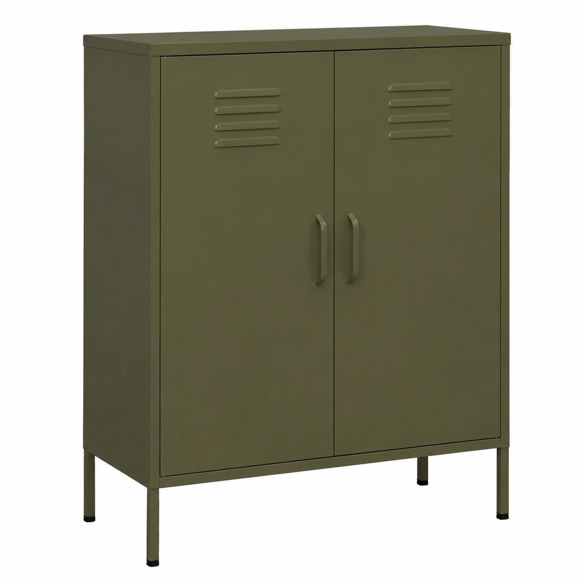 Armoire, en acier, avec rangement, coloris vert, 80 x 35 x 101,5 cm, pour la chambre