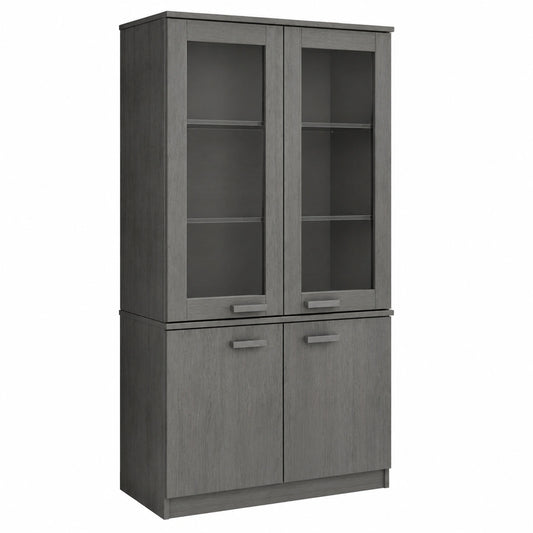 Armoire, coloris gris, 85 x 35 x 100 cm, pour la chambre