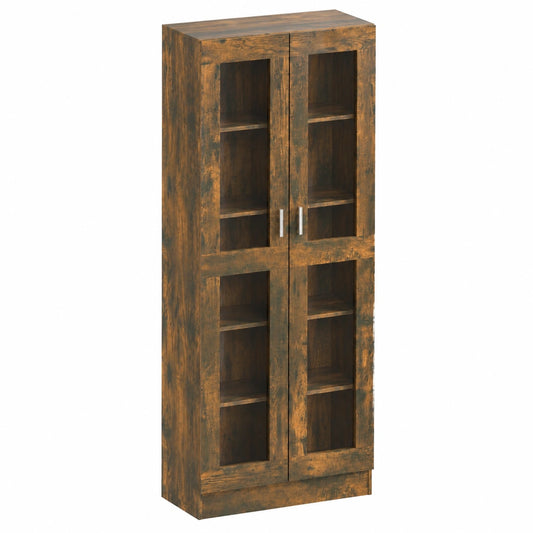 Armoire, en chêne, avec étagères, coloris brun, 82,5 x 30,5 x 185,5 cm, pour la chambre
