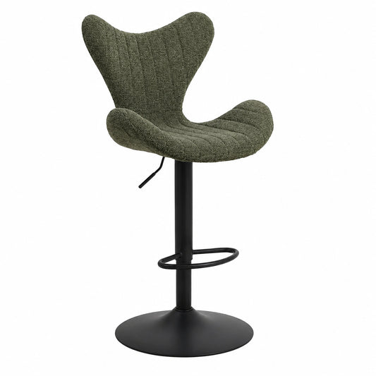 Chaise, en métal, coloris vert, pour la salle à manger ou la cuisine